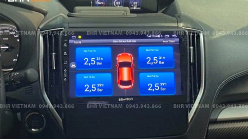 Màn hình DVD Android liền camera 360 xe Subaru Forester 2020 - nay | Bravigo Ultimate (6G+128G)  